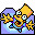 Folder Bart reaching up blue Icon